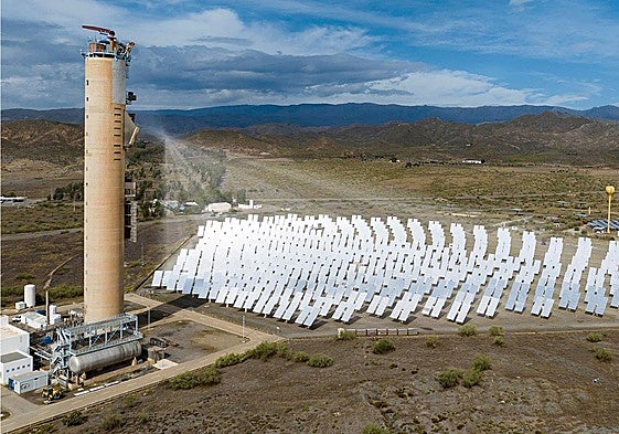 Instalaciones de la Plataforma Solar de Almería, en Tabernas.