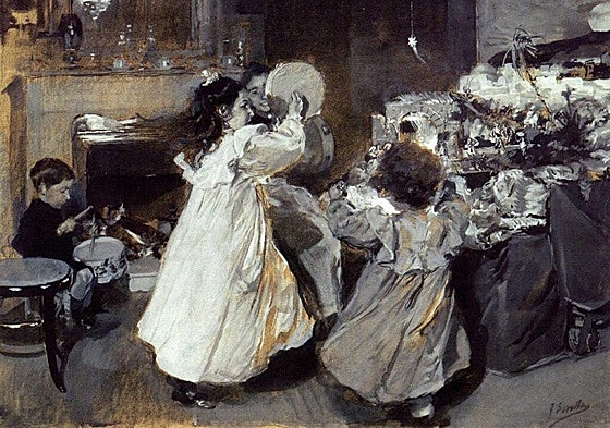 Cuadro 'Esta noche es nochebuena', en el Museo Gómez-Moreno de la Fundación Rodríguez-Acosta.