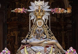 El recorrido de la procesión de la Virgen de las Angustias en Granada este 2025.