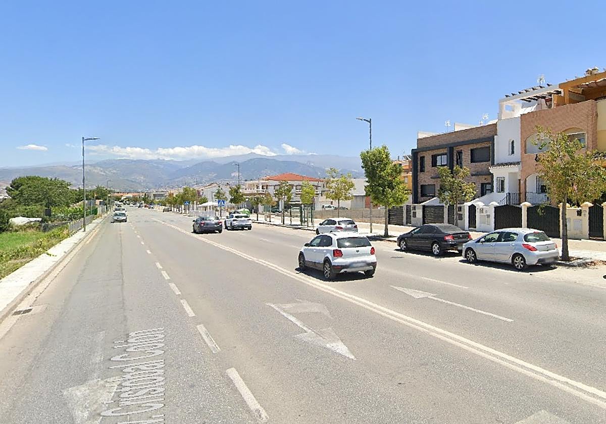 Lugar próximo al del accidente en Churriana.