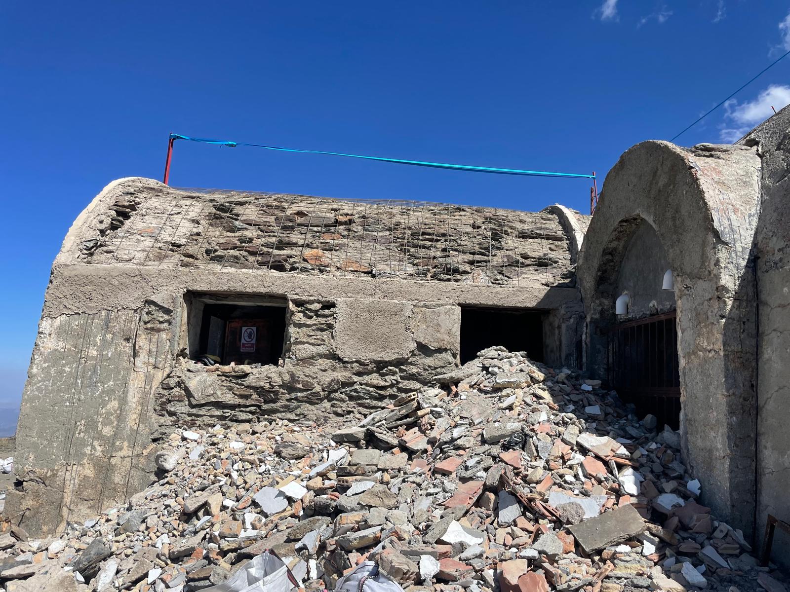 Las obras del refugio de Elorrieta, en imágenes