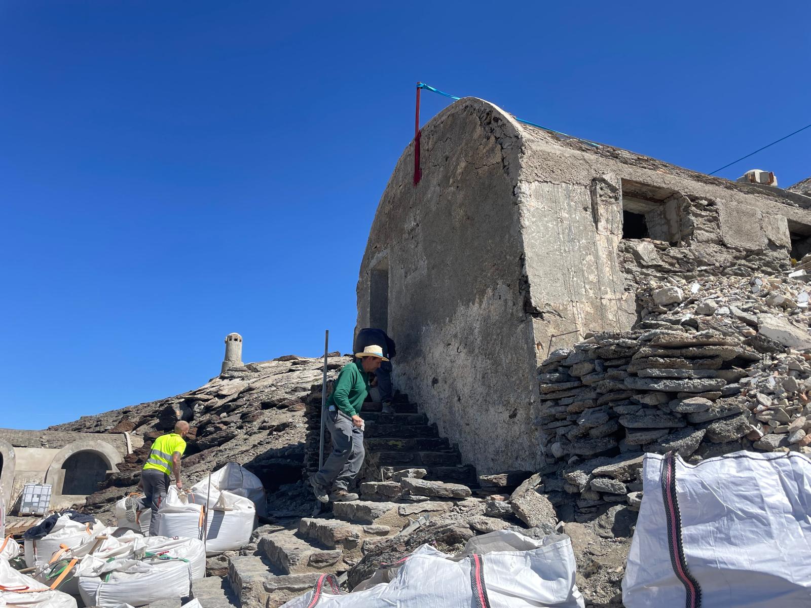 Las obras del refugio de Elorrieta, en imágenes