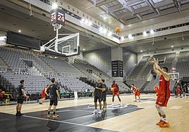 El entrenamiento del Covirán en el Palacio contará con espectadores en las gradas.