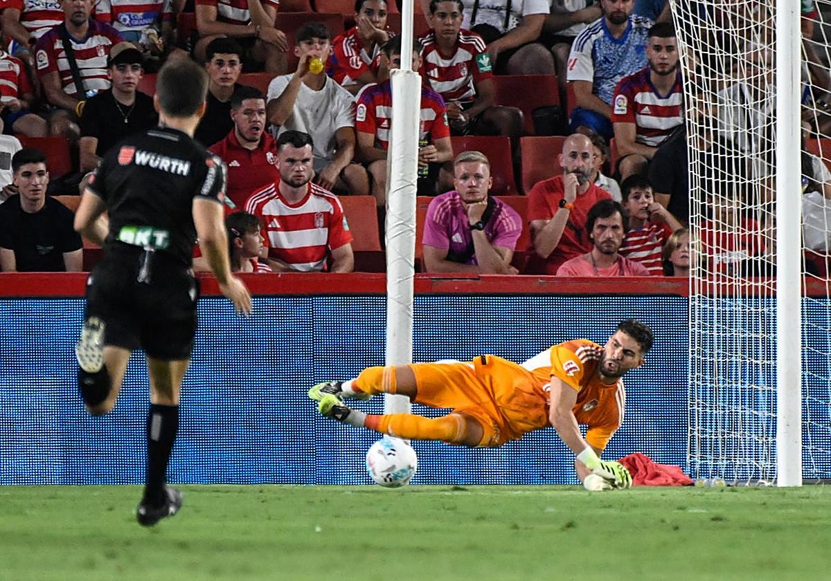 Luca Zidane, en un partido de esta temporada.