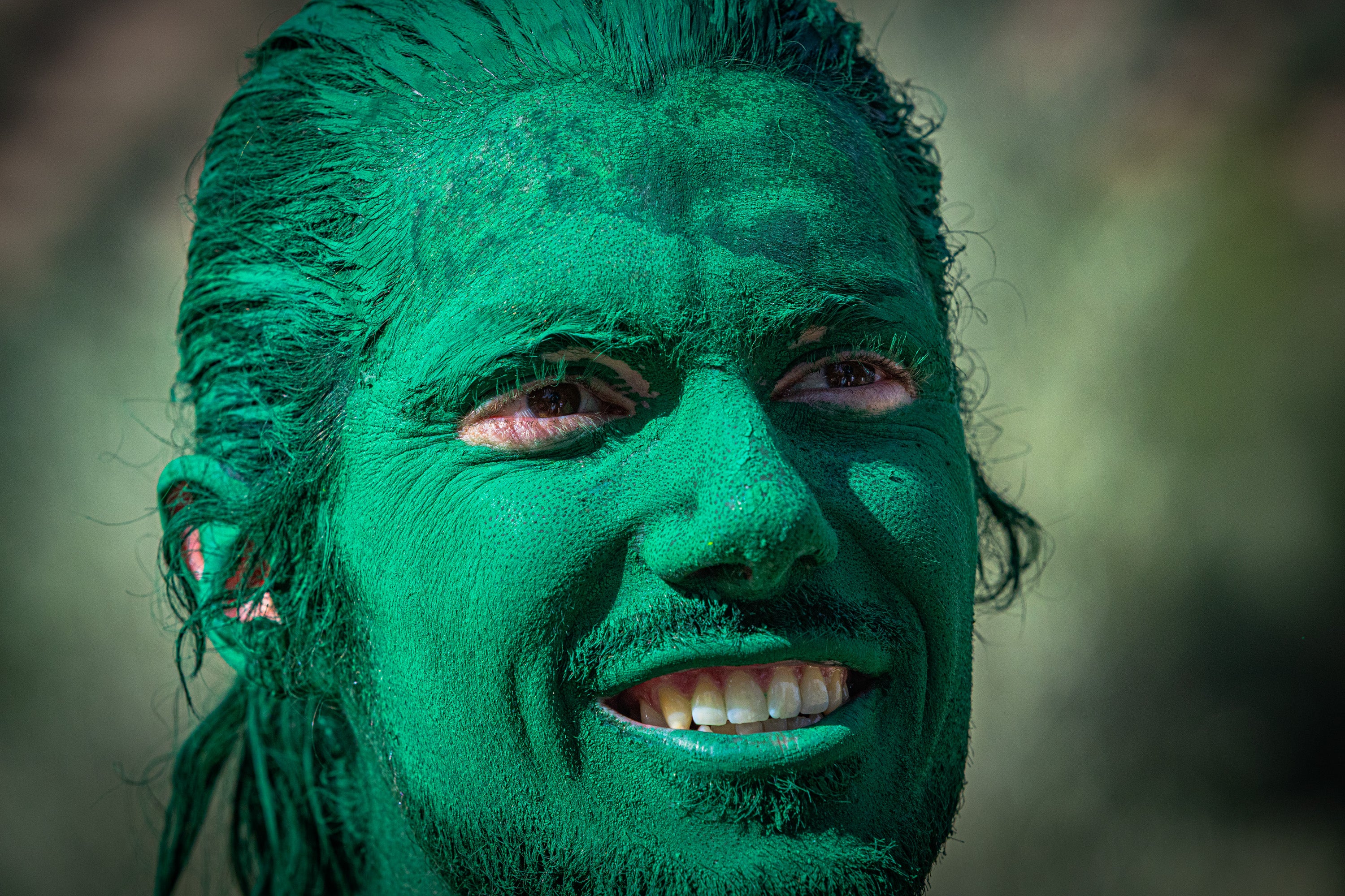 Las imágenes de los desnudos verdes en Granada