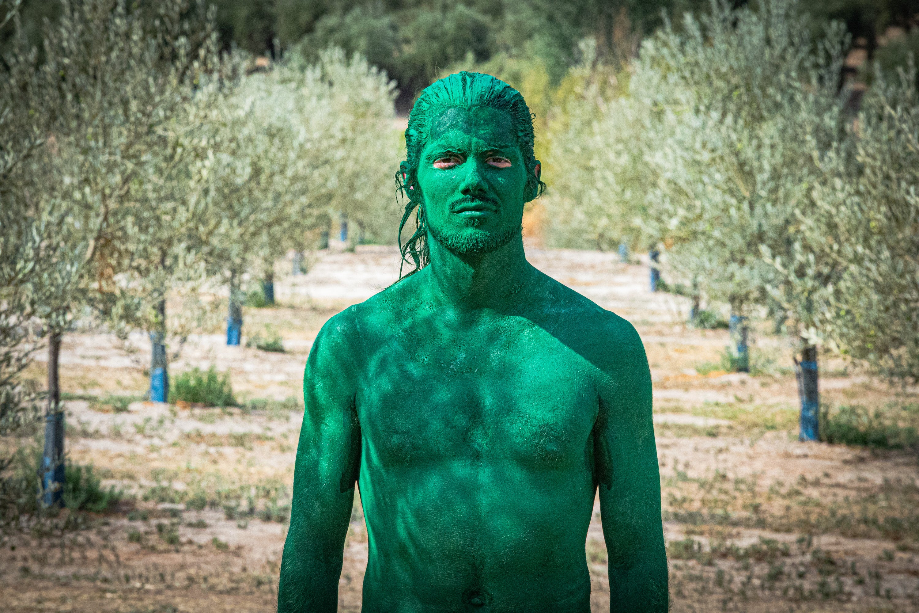 Las imágenes de los desnudos verdes en Granada