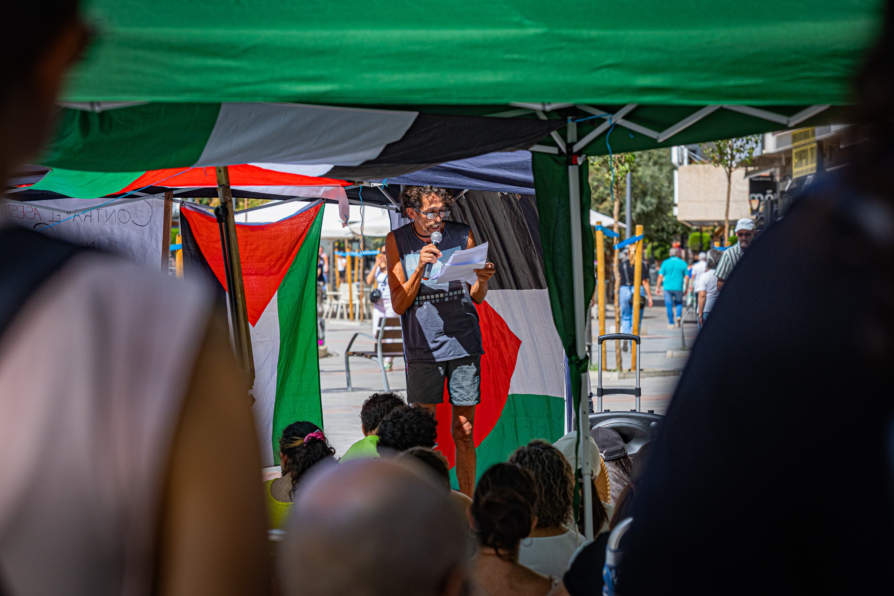 Las imágenes del ayuno solidario con Palestina en Granada