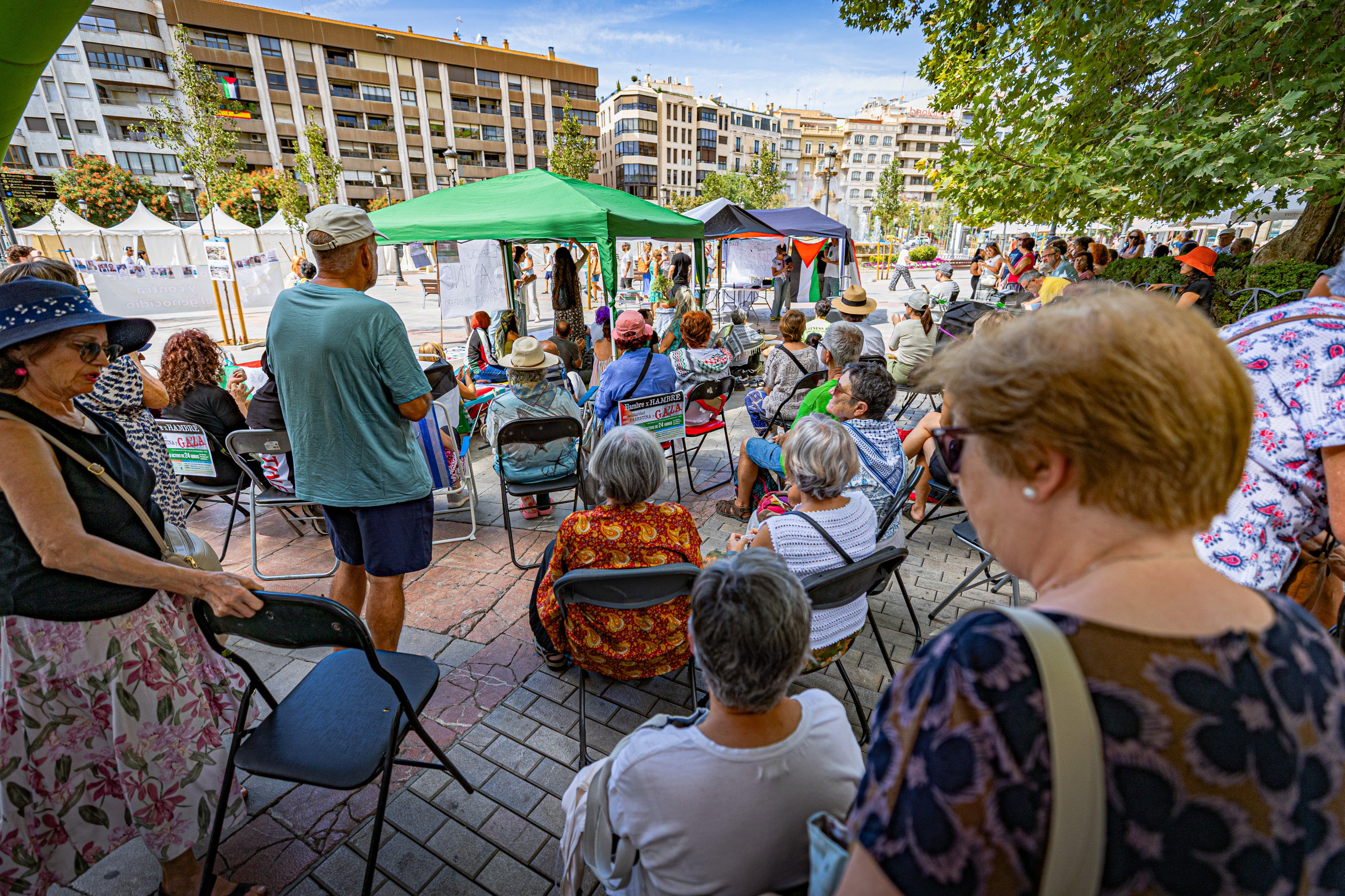 Las imágenes del ayuno solidario con Palestina en Granada