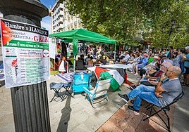 Ayuno por Palestina en la Fuente de las Batallas