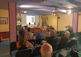 Acto de inauguración en el Centro Cultural Federico García Lorca, en Bedmar.