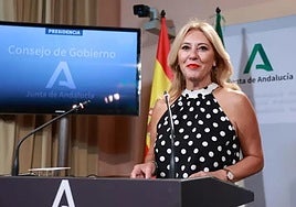 La consejera de Economía, Hacienda y Fondos Europeos y portavoz del Gobierno, Carolina España