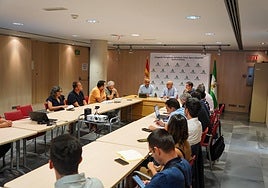 Momento de la reunión de la Mesa de Trabajo en la materia de sanidad vegetal.