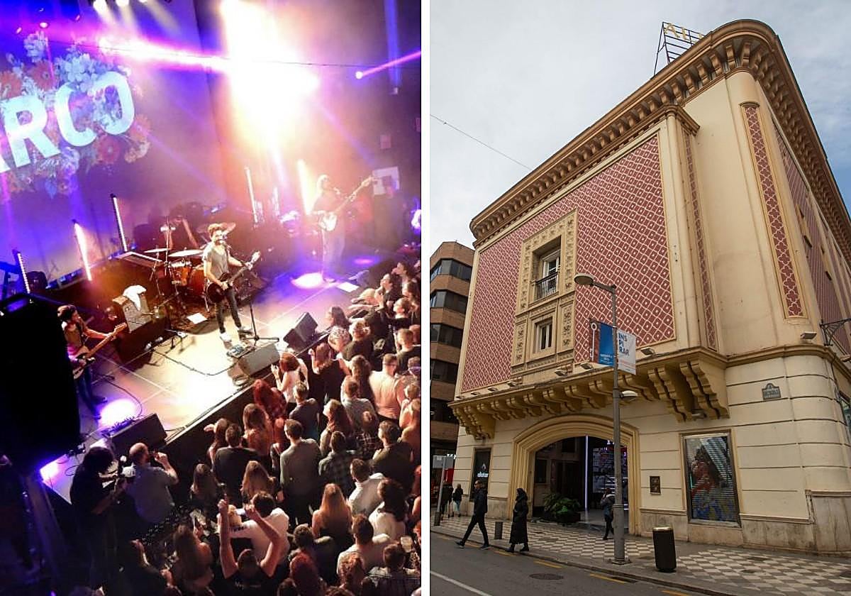 Ambientazo en un concierto de Arco en la sala Aliatar | El histórico edificio que alberga la sala es de 1942.