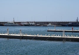 Patrulleras del Instituto Armado en el Puerto de Almería.