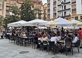 Imagen de un bar del centro de Jaén, de archivo.