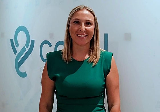 Gema Martínez, en la sede del Colegio de Farmacéuticos de Almería.