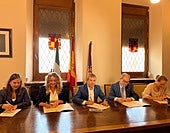 Firma del convenio entre las distintas entidades.