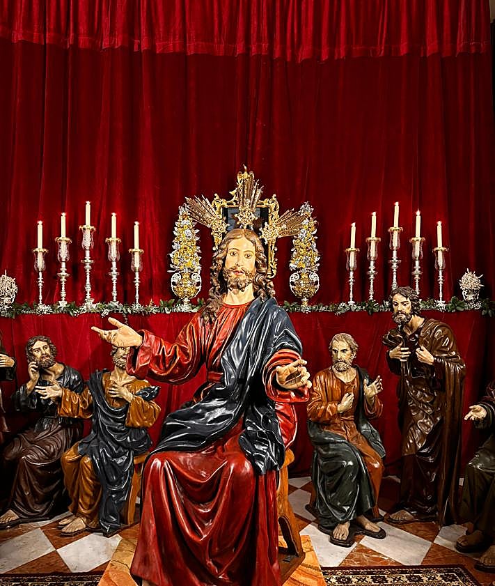 Imagen secundaria 2 - Las imágenes de la restauración del Señor de la Santa Cena y la Virgen de la Victoria