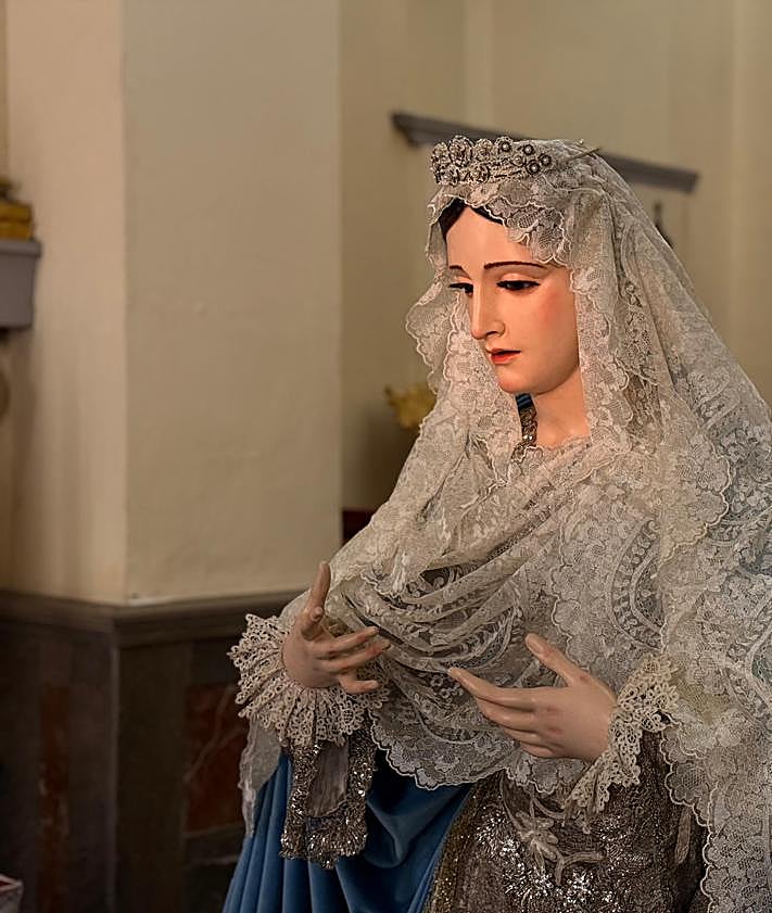 Imagen secundaria 2 - Las imágenes de la restauración del Señor de la Santa Cena y la Virgen de la Victoria