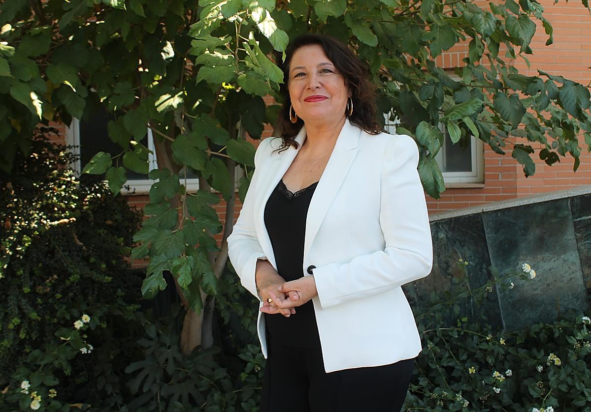 La eurodiputada Carmen Crespo posa antes de la entrevista.