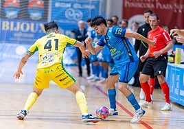 Mati Rosa firmó el primer tanto del partido del conjunto amarillo.