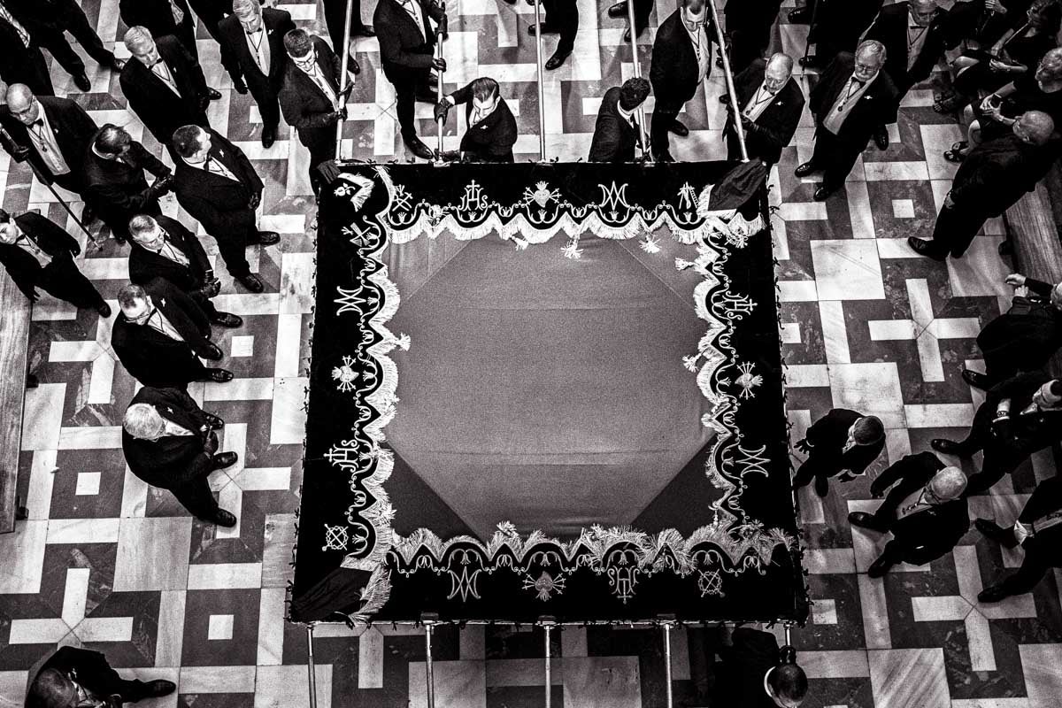 Las imágenes más íntimas de la procesión de la Virgen de las Angustias