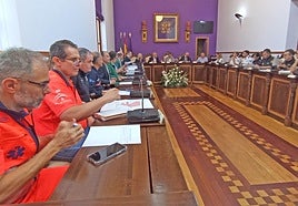 Junta de seguridad en Jaén.