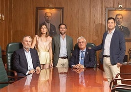 La tercera y cuarta generación de la familia Romero, Joaquín, Ana, Ignacio, Juan y Juanjo