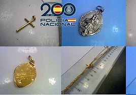 Joyas robadas en el Zaidín