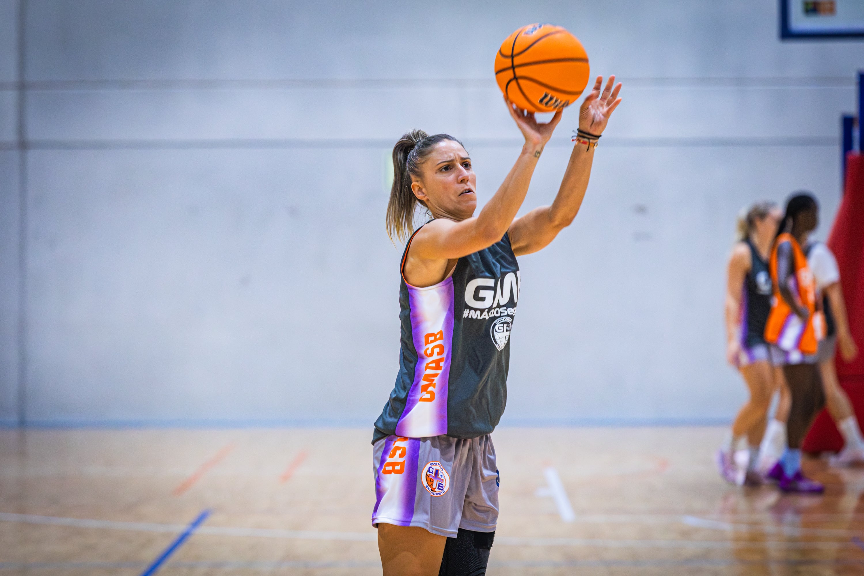 Laura Fernández, durante un entrenamiento.