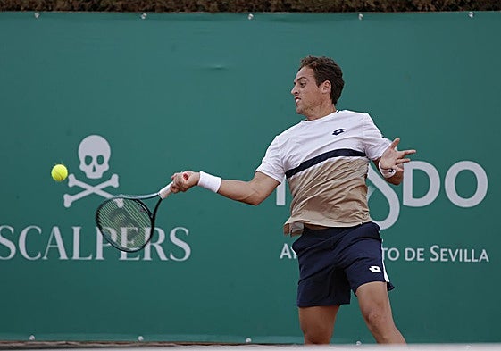 Roberto Carballés, durante un partido anterior.