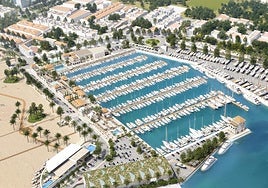 Recreación del puerto deportivo de Marina Motril.
