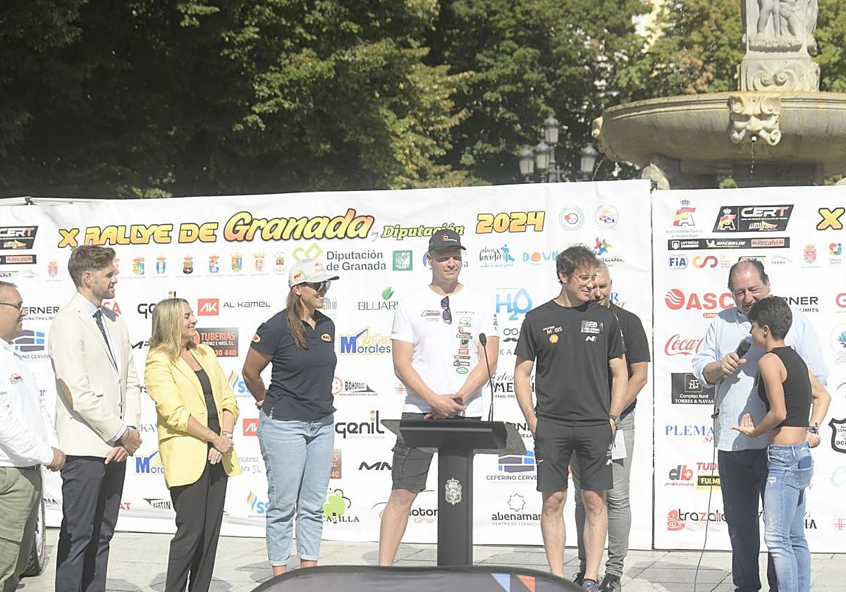 Presentación de la última edición del Rally de Granada con María Pérez.