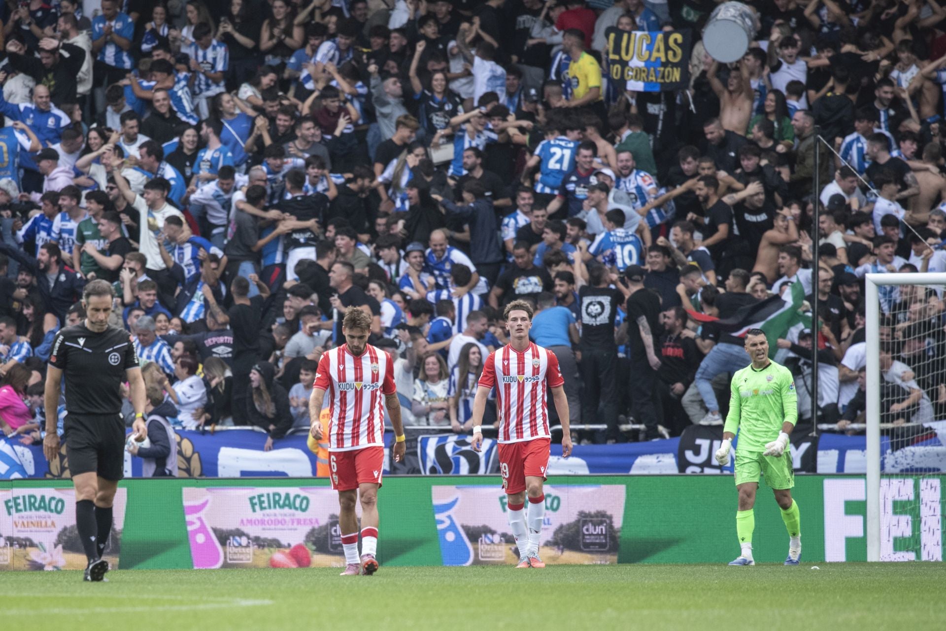 Cabeza y corazón en Riazor