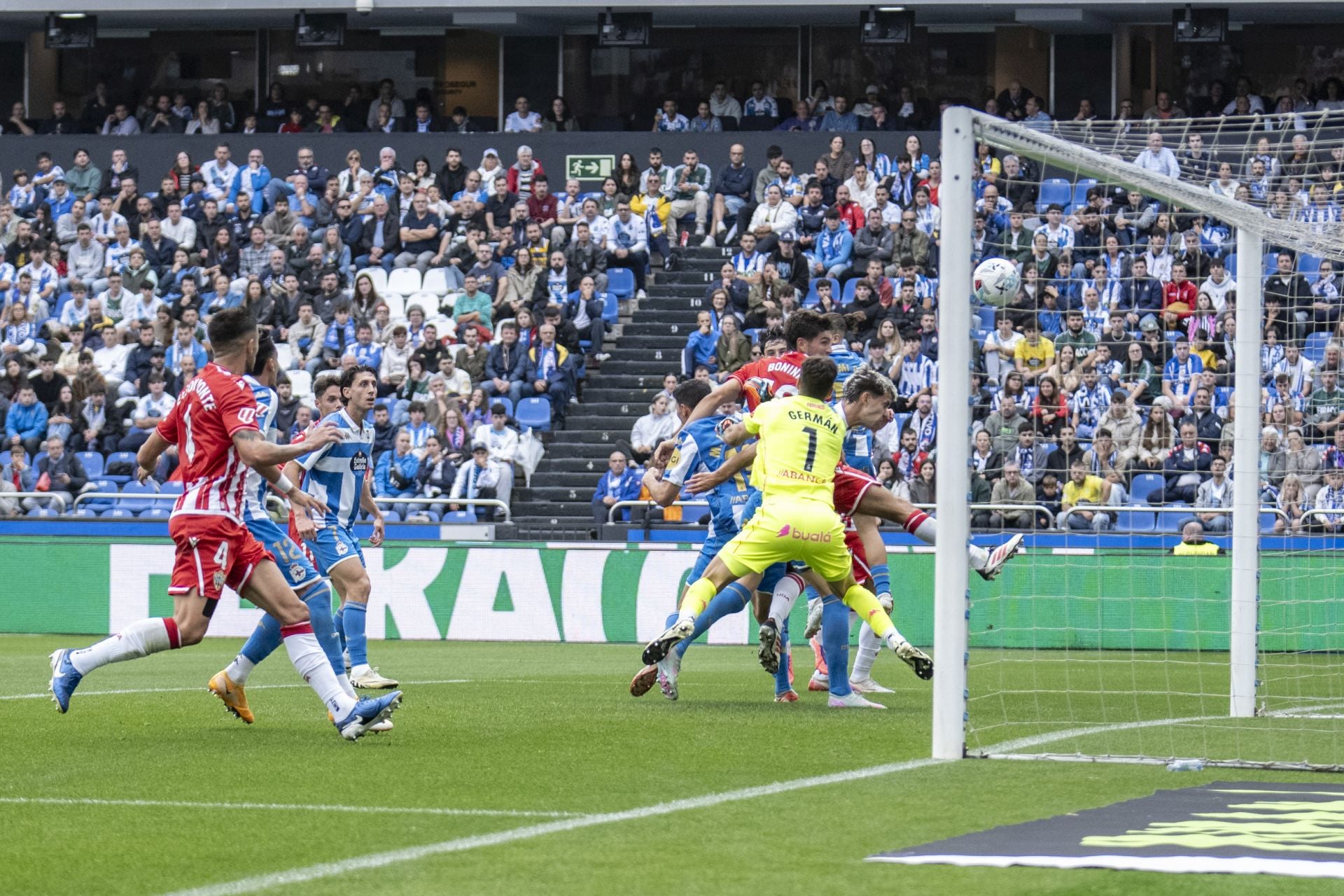 Cabeza y corazón en Riazor
