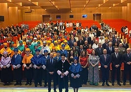 Foto de familia de la inauguración oficial del curso académico de la Universidad de Almería.
