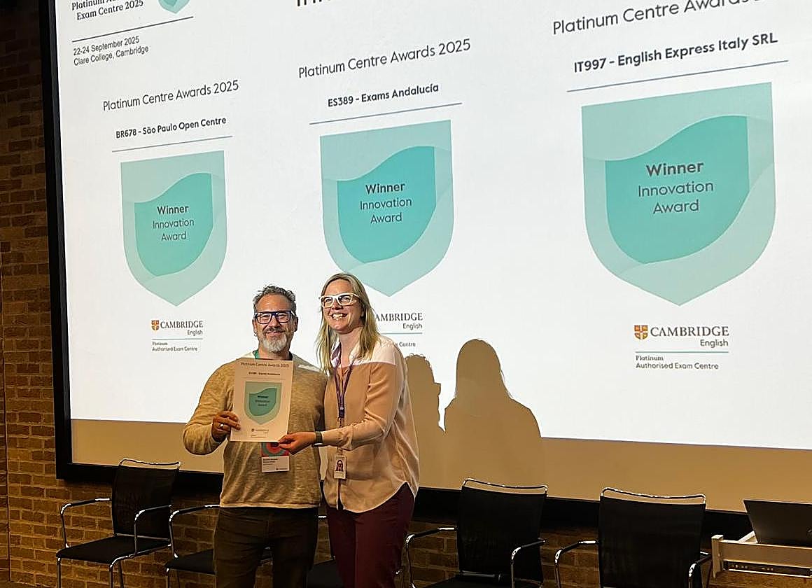 El centro examinador de Granada premiado por la Universidad de Cambridge como el más innovador del mundo