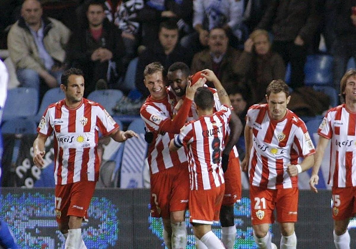 La victoria en Coruña, en la 2010/11, dejó al Almería a los pies de la final copera.