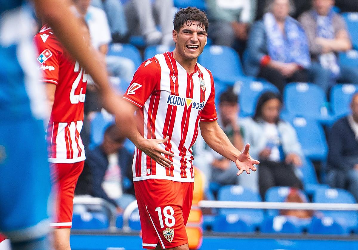 Bonini celebrando su gol contra el Deportivo de la Coruña