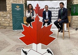 Beatriz López, Julio Millán y Álvaro Martínez presentan la prueba.