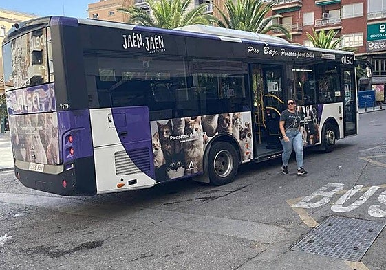 Autobús de Alsa durante un trayecto en la capital.