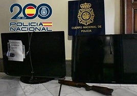 Dos detenidos por robar presuntamente dos televisores en una casa de campo en Granada