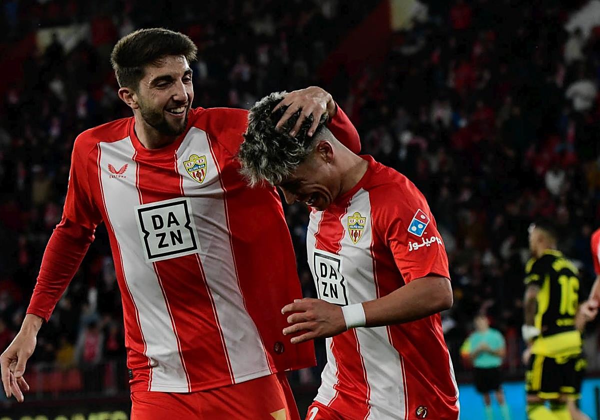 Édgar y Melamed marcaron en el úlitmo duelo ante el Zaragoza.