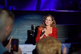 Pastora Soler, en el concierto de ayer
