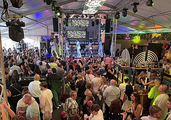 Animación en una de las casetas.