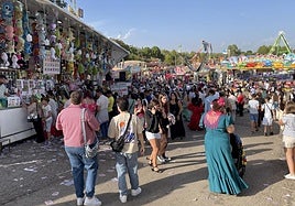 Ambiente este lunes en el recinto ferial.