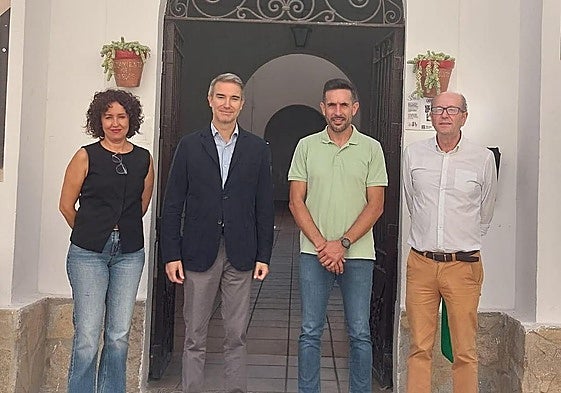 Amós García, en su reciente visita a Sorbas.