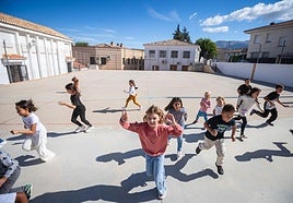 Alumnos de un centro de Gor, uno de los colegios rurales de la provincia de Granada.