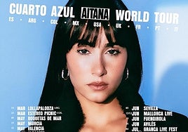 Aitana arrancará en Roquetas de Mar su 'Cuarto Azul World Tour' por España