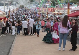 Recinto ferial de Jaén, el 12 de octubre.
